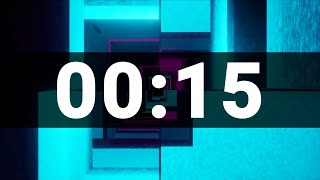 15 Second Timer with Cool Upbeat Music for Kids, Chill Instrumental Countdown