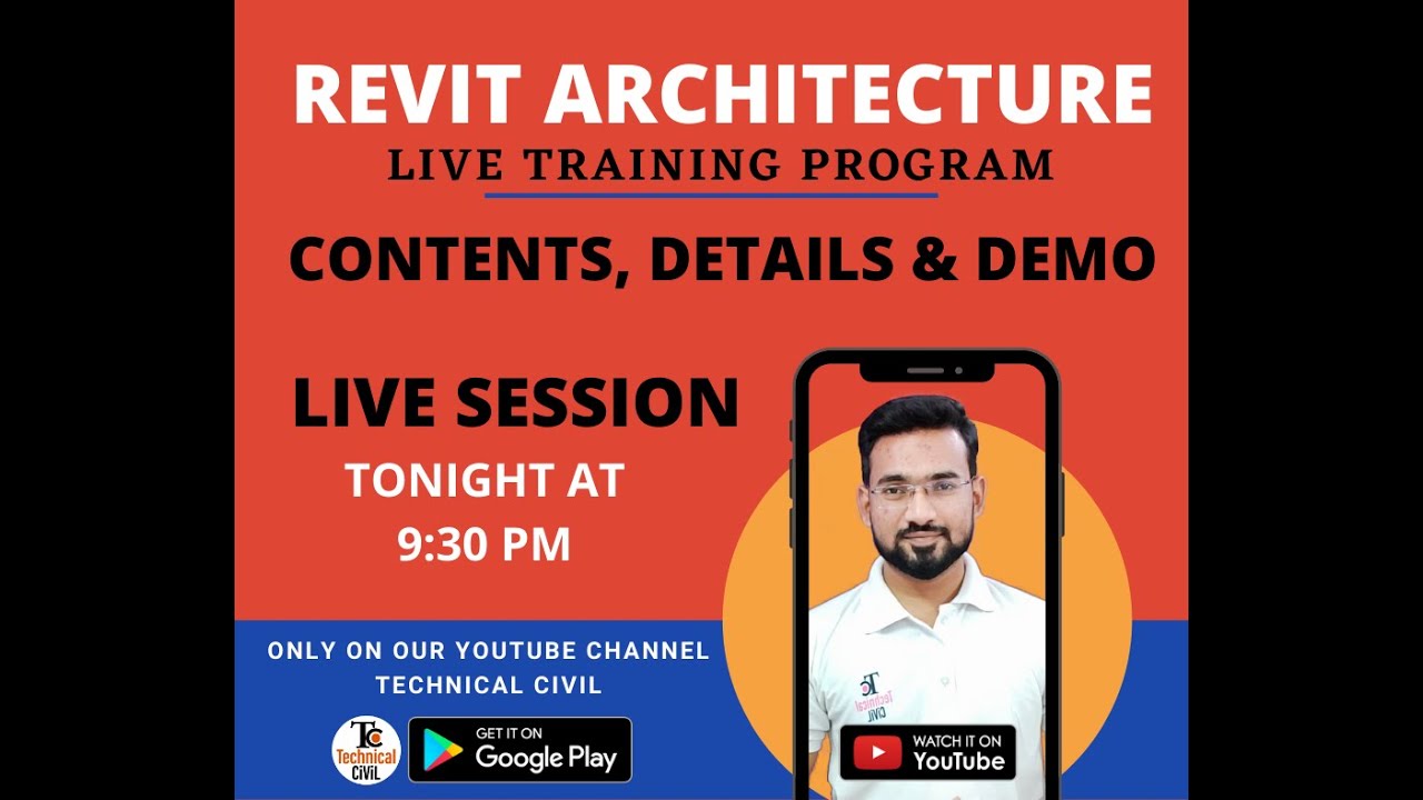 REVIT Architecture | Live Training Program | By Technical Civil - YouTube
