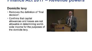 Finance Act 2017 - Domicile Levy