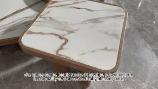 ✨ Indulge in the luxury of a marble coffee table to brighten up your home