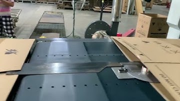 Jumbo Automatic Folder Gluer Stitcher with Stacker #casemaker #foldergluer #stitcher #corrugatedbox