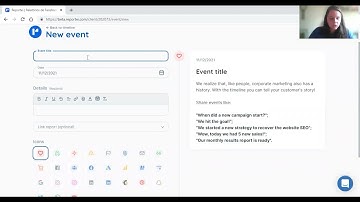 How to use Reportei Timeline