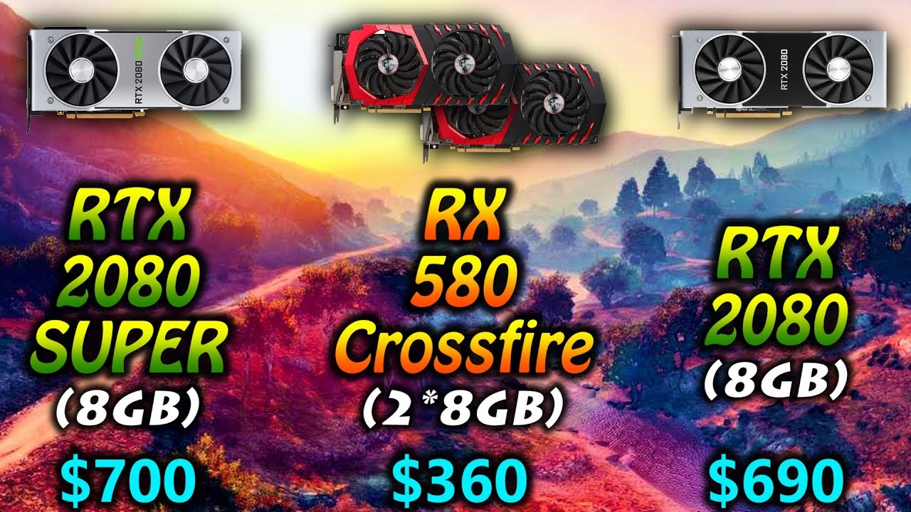 SUPER vs RX 580 Crossfire vs | 1080p 1440p and 4K Benchmark - YouTube