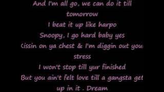 Gangsta luv Lyrics Snoop Dogg ft the Dream