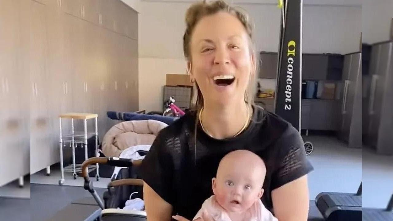 'Bring Your Daughter to the Gym Day': Kaley Cuoco Exercises with Baby Matilda