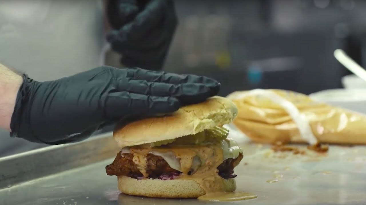 Anoush Catering's Hot Chicken Sandwich