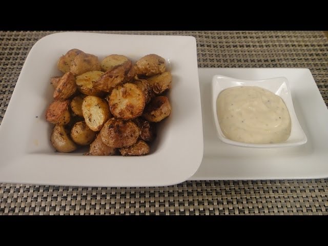 Baked Baby Potatoes With Lime Mayonnaise