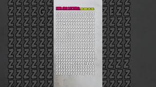 🔠Find Odd letters l The Ultimate Odd Number Challenge.  #quiz #viral