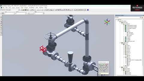 LEC 42 SP3D  PIPE ROUTING  80 A 11  LINE CHANGE   #piping design