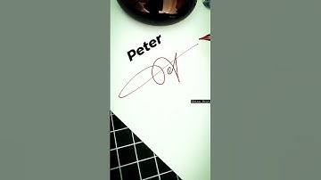 Peter Name Stylish Signature #shorts #short #signature #peter #name #fyp #viral #fypシ #youtubeshorts