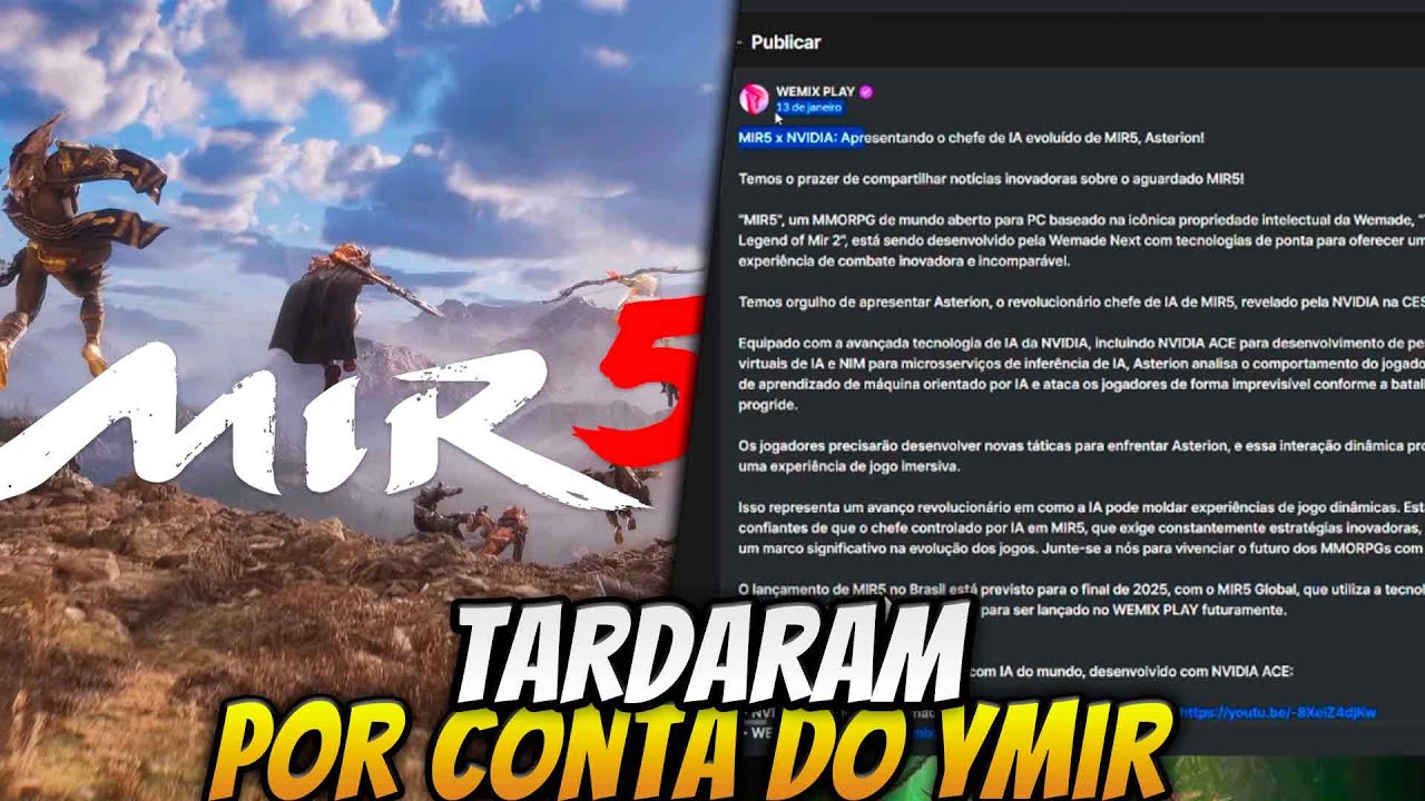 BATATA ACREDITA QUE O MIR5 FOI ADIADO POR CONTA DO YMIR | LEGEND OF YMIR