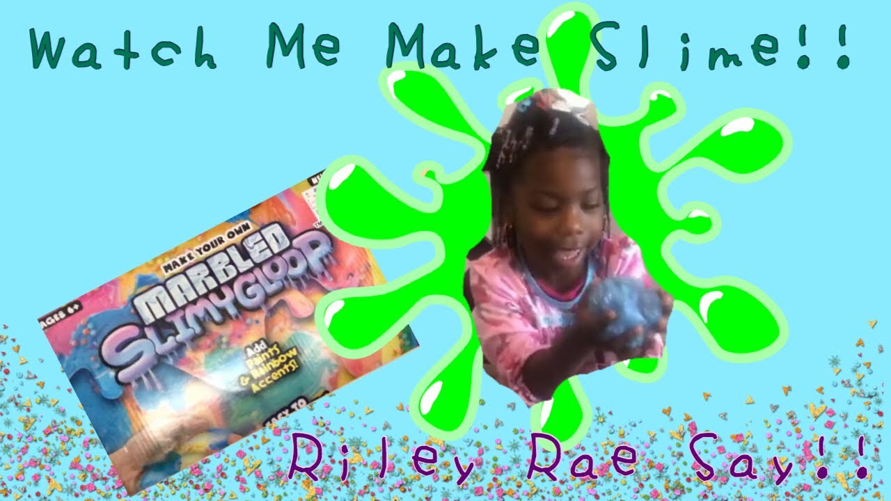 Making Slime! Marbled Slimy Gloop DIY Slime Kit. - YouTube