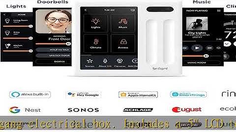 Brilliant Smart Home Control (2-Switch Panel) — Alexa Built-In & Compatible with Ring, Sonos, Hue,
