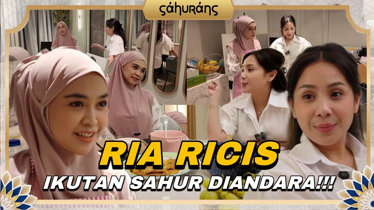 TENGAH MALEM DI GREBEK RIA RICIS!!! MINTA BELAJAR MASAK MAKANAN SAHUR SAMA NAGITA!!!