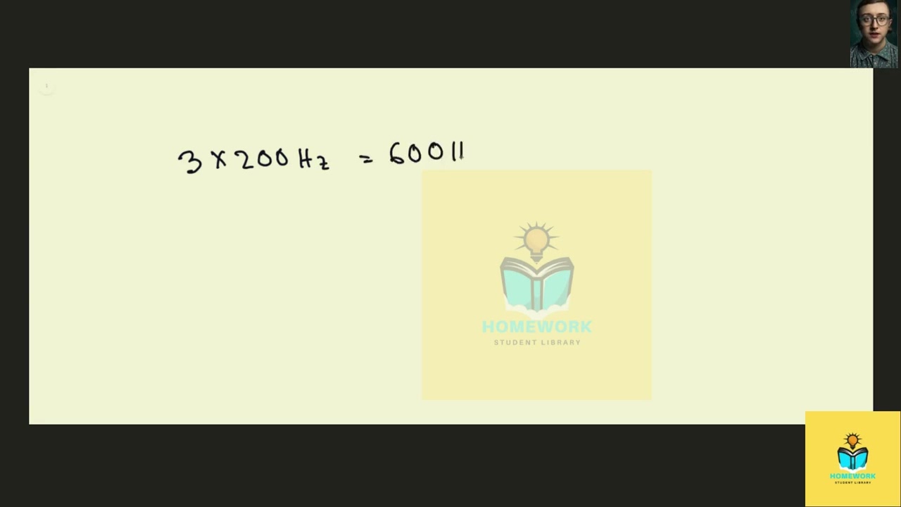 [Physics] If the fundamental frequency of a note is 200 Hz, what is the frequency of the third harmo