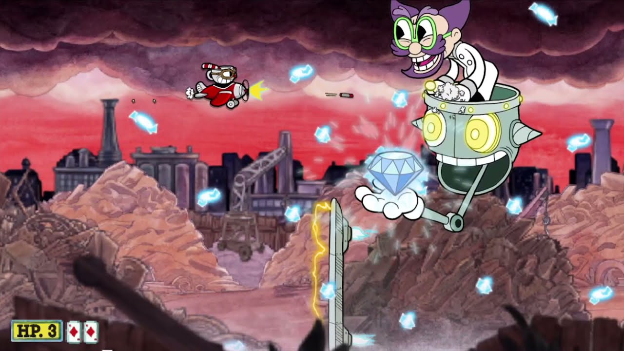 Cuphead Dr Kahl's robot boss fight in scratch