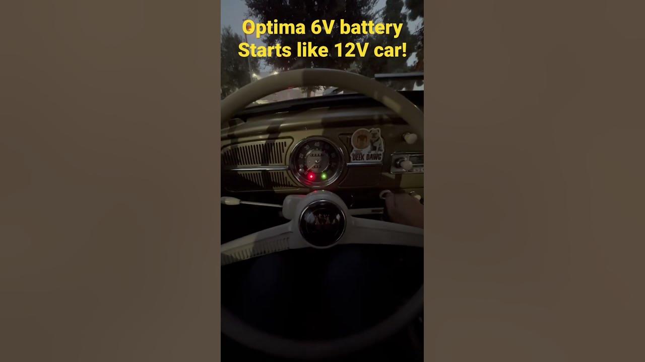 Optima 6V Battery Starts like a 12V car! - YouTube