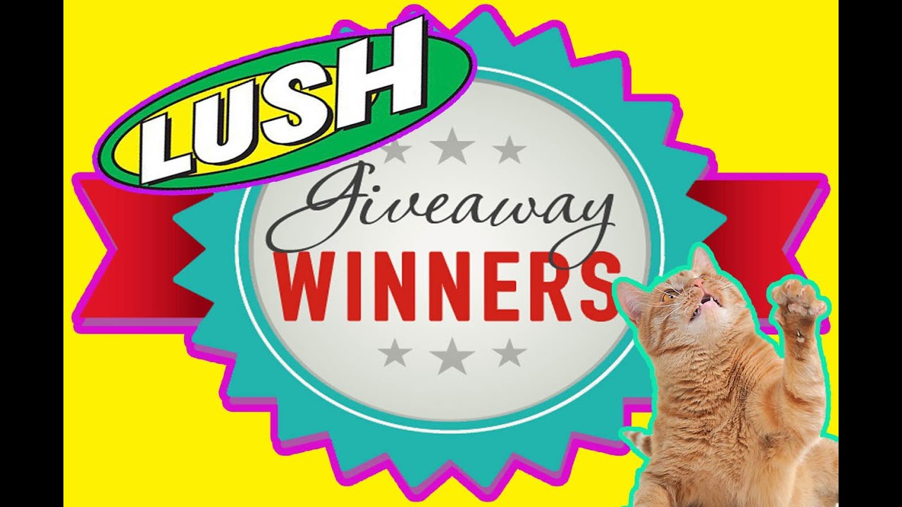 LUSH Whoosh Shower Jelly GIVEAWAY WINNERS Congratulations! ♥