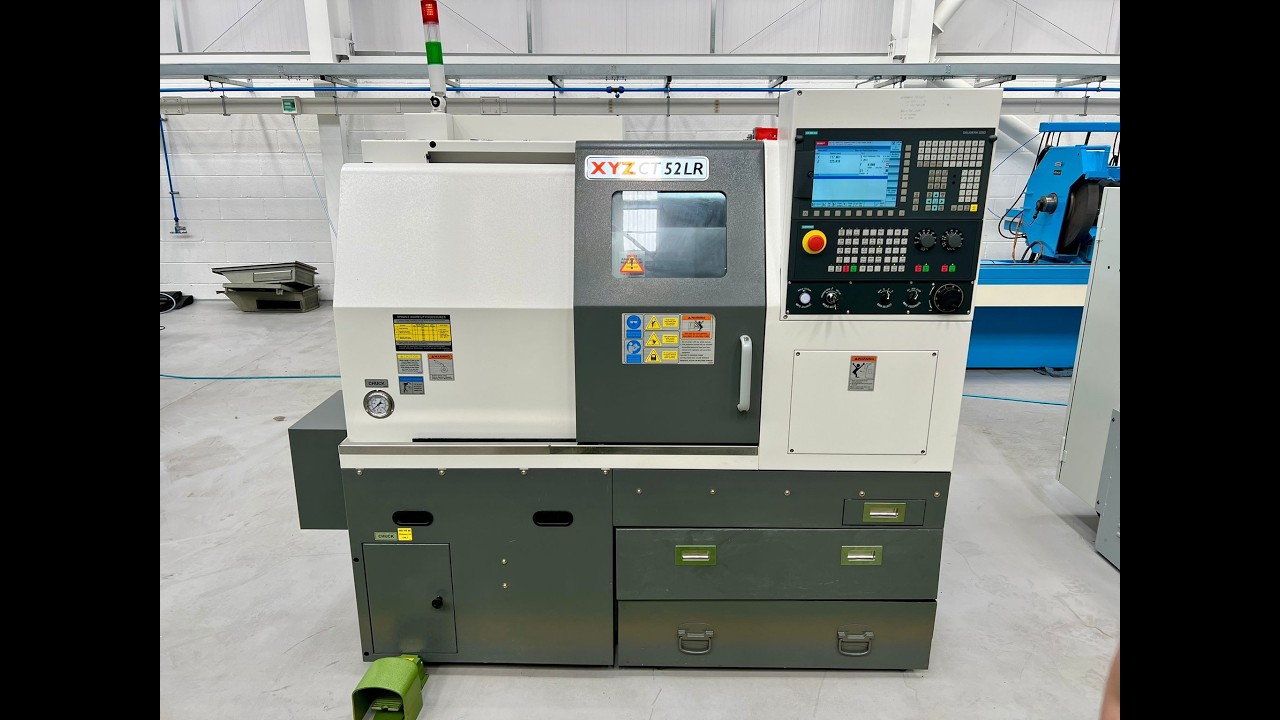 旋盤4 XYZ CT52LR CNC Slant Bed Chucking Lathe with Siemens 828D Shopturn