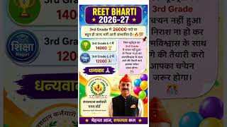 REET Bharti 2026-27 🚨 26000 पदों पर बड़ी भर्ती | #jobalert #governmentjobs #rajasthangk