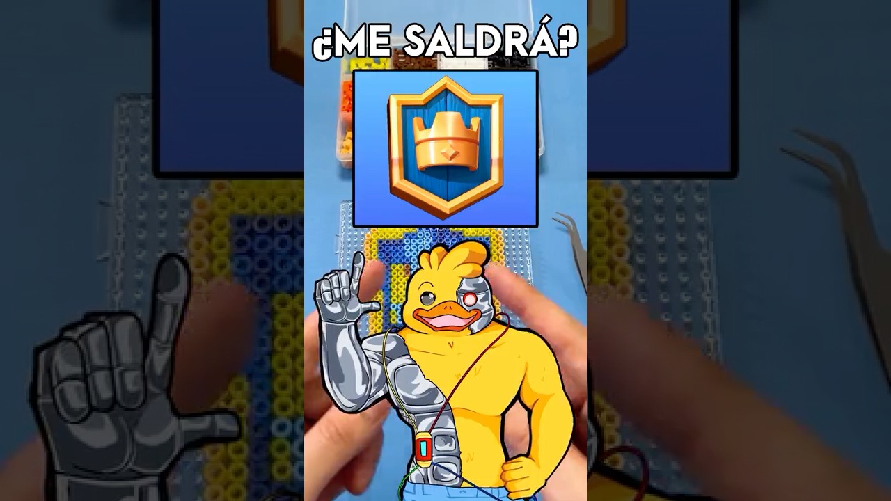 HICE el ESCUDO de CLASH ROYALE con HAMA BEADS (Pixel Art)