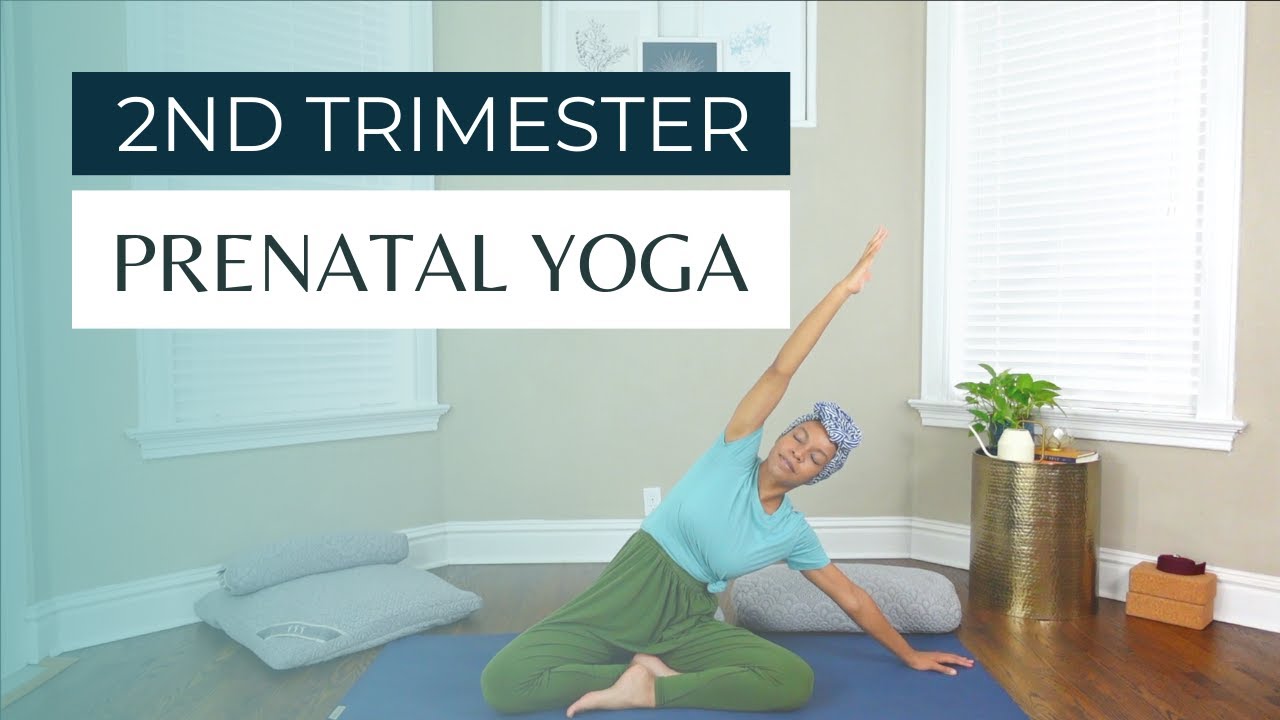 20-Minute Second Trimester Prenatal Yoga  Beginner-Friendly Pregnancy Yoga  