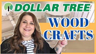 Wood Items from the Dollar Tree are Perfect for Crafting! Easy DIY Home Decor Projects for Spring!