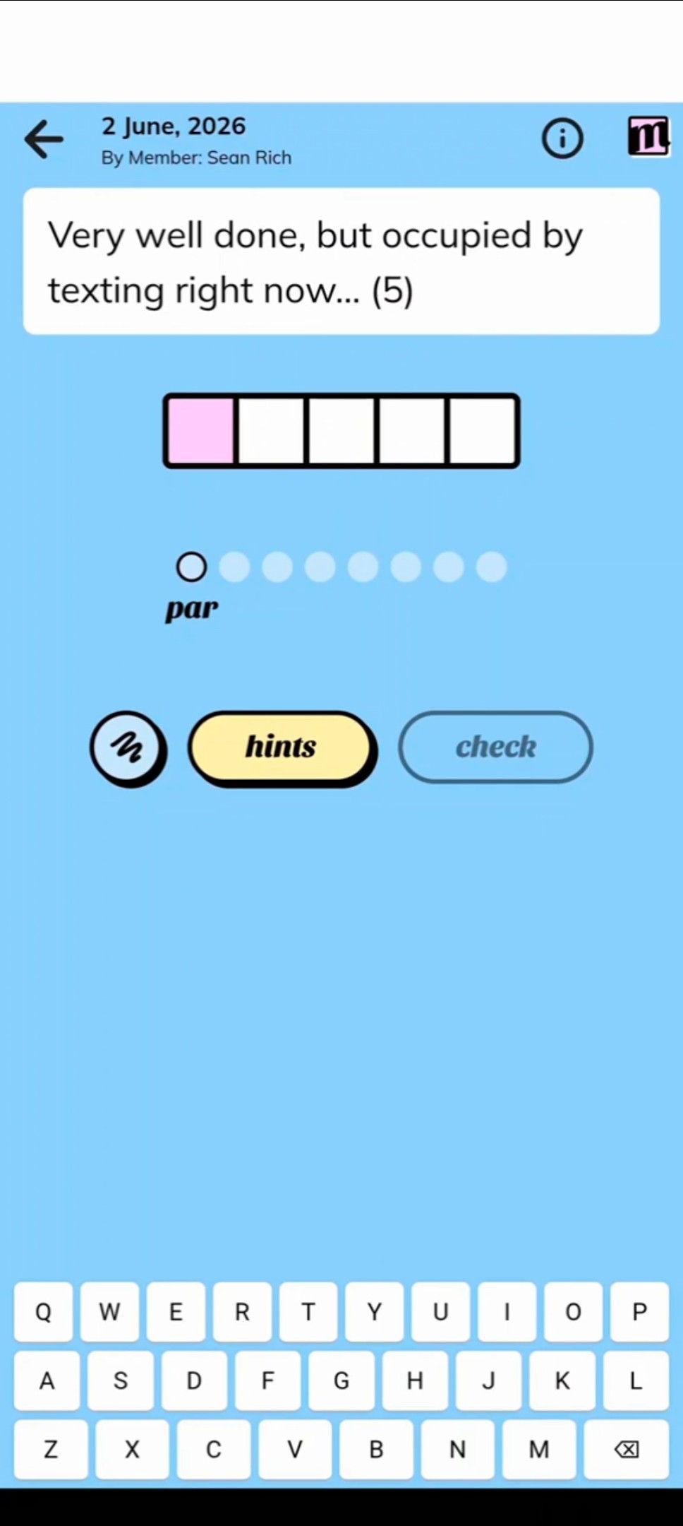 Minute Cryptic 2 June 2026 #crossword #crypticcrossword