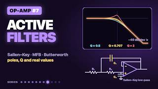 Active Filters: Sallen–Key, MFB, Butterworth | OP-AMP #7