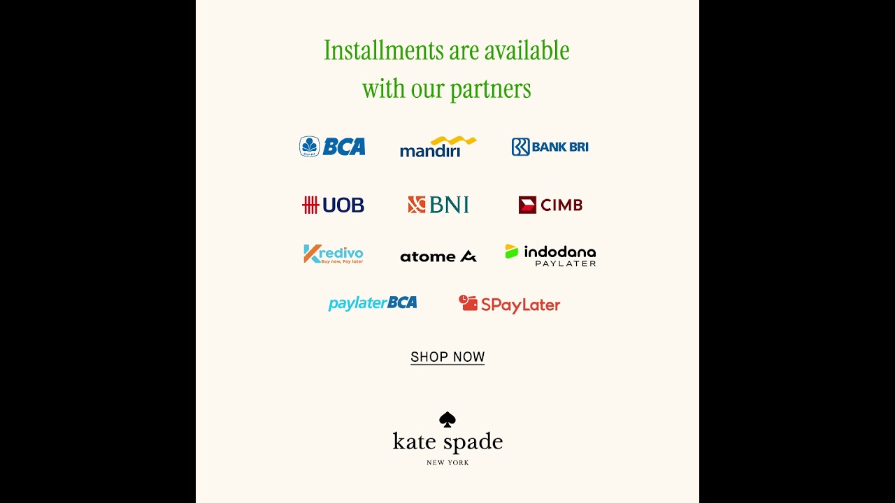 Installments are available with our partners!