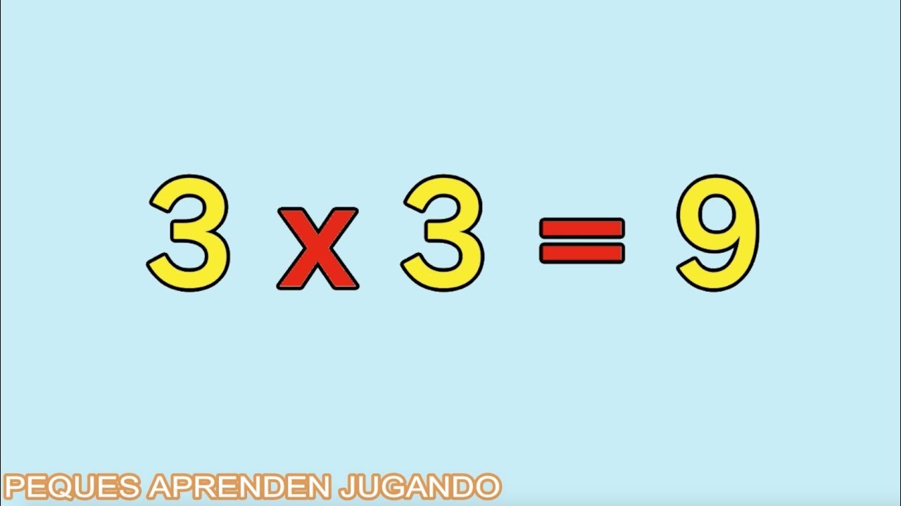 Las Tabla Del 3 3 times table for kids Video The multiplication tables Peques Aprenden  Jugando - YouTube