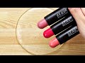 Slime Coloring with Makeup ! Mixing Japanese Dollar Store Makeup into Slime ! Satisfying Video #4