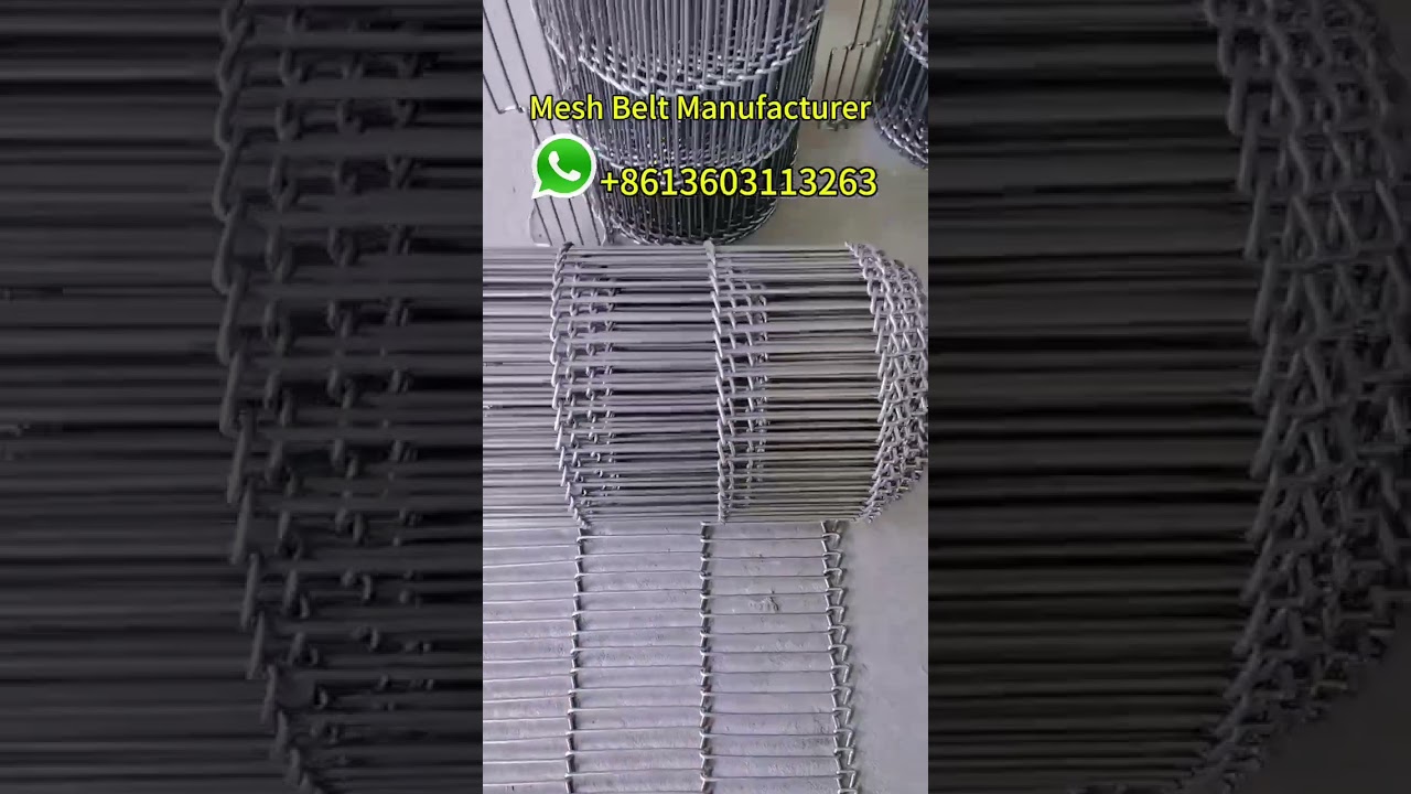 Food grade stainless steel metal wire mesh belt for furnace pizza oven conveyor  