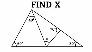 Find X in This Triangle | Tricky Geometry Challenge Only Math Geniuses Can Find X!