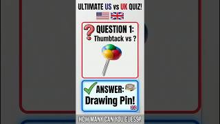 US vs UK English Quiz 🇬🇧🇺🇸 Can You Guess the British Word? #Shorts