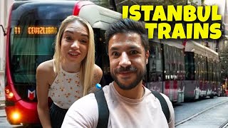 Using ISTANBUL'S TRAIN SYSTEM for the FIRST TIME / 48 hours in Istanbul, Turkiye! (Part 2)