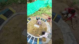 DIY Backyard Makeover 🔥 Amazing Circular Bench Build Satisfying Outdoor Project” #satisfying #asmr