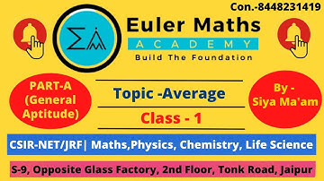 General Aptitude | CSIR NET | Numerical Ability | Maths / Physics / Chemistry / Life Science/ Part-I