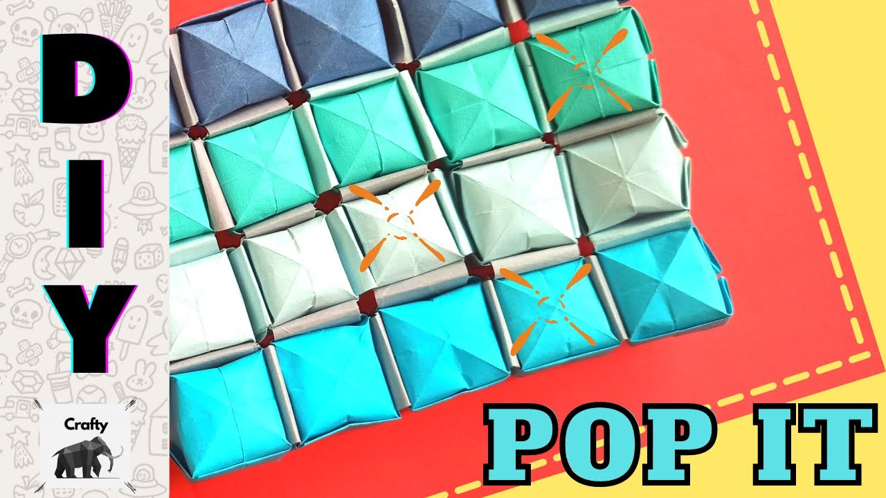 Easy Origami Pop It Fidgets (NO GLUE) ANTISTRESS Fidget Toys YouTube