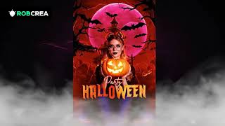 Motion Flyer Party Halloween Fondo