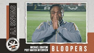 🤣 Bloopers | Michael Obafemi's post-match interview.