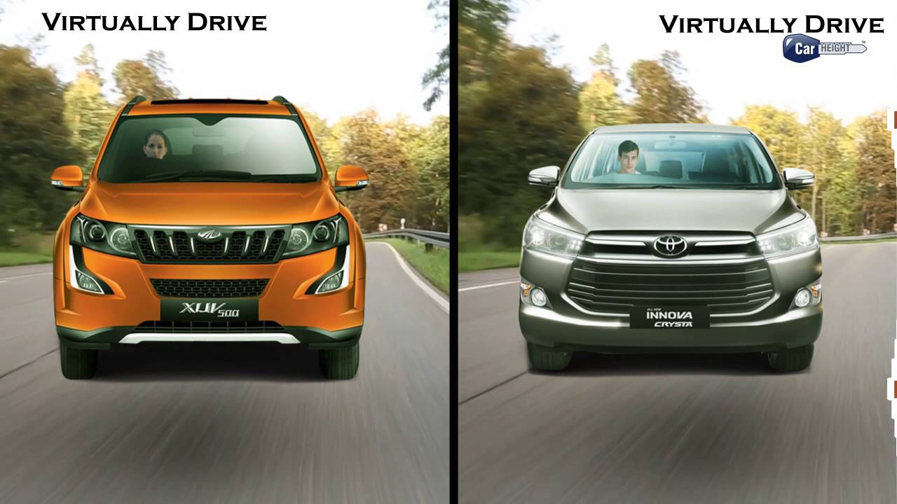 Mahindra XUV 500 vs Toyota Innova Crysta Comparison CarHeight YouTube