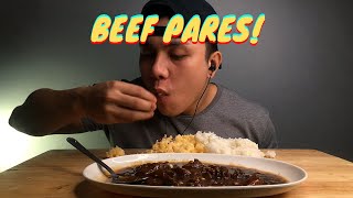 ASMR BEEF PARES MUKBANG | NO TALKING