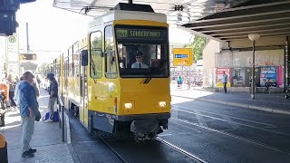 Straßenbahn Berlin Tatra Kt4Dt Ausfahrt Su Bahnhof Pankow