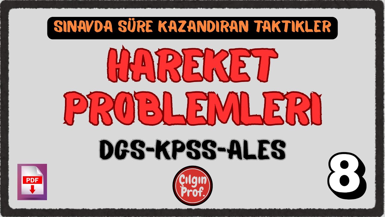 HAREKET PROBLEMLERİ SINAVDA SÜRE KAZANDIRAN TAKTİKLER.!