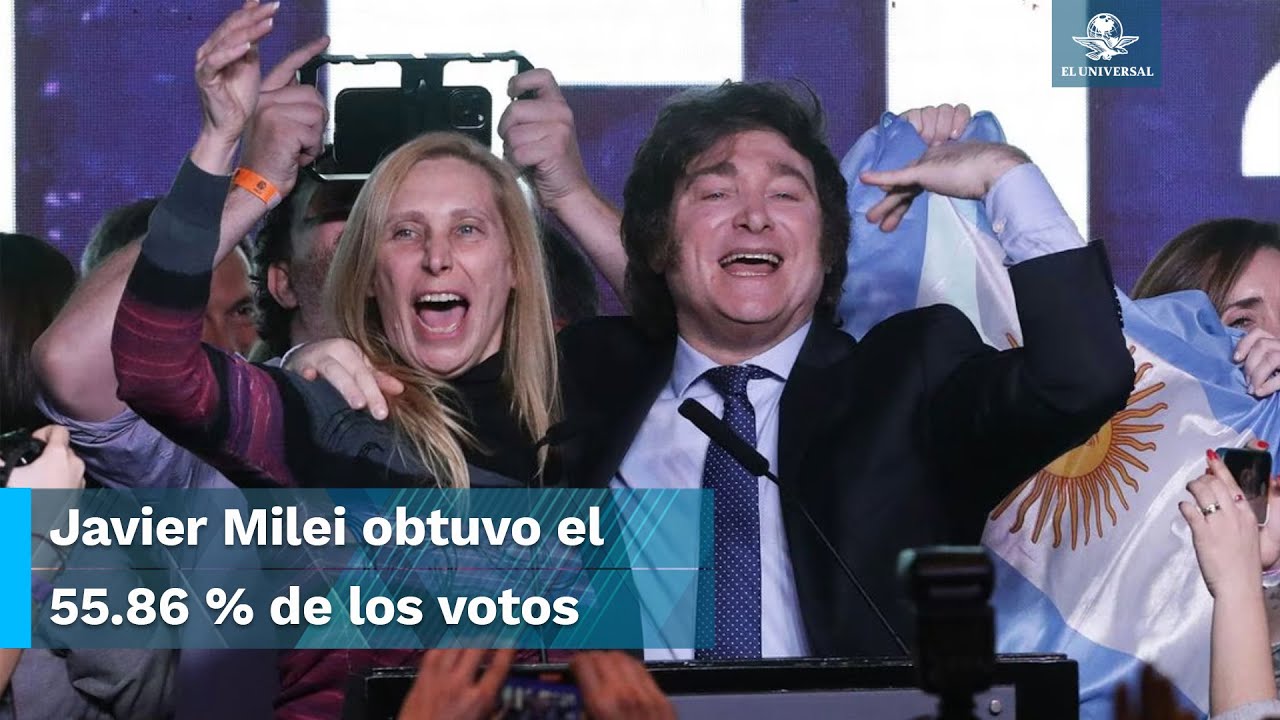 Javier Milei gana elecciones presidenciales en Argentina; Sergio Massa ...