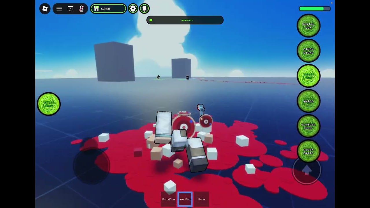 Portal Sandbox gameplay and action interface