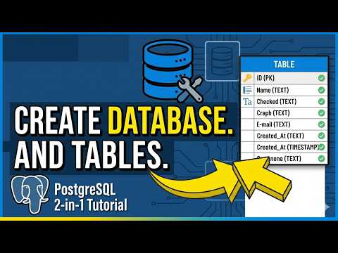 Create Database & Tables in PostgreSQL | Step-by-Step Tutorial for Beginners (2026)