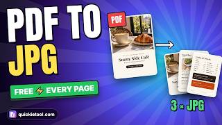 How to Convert PDF to JPG for FREE (Every Page, No Watermark)
