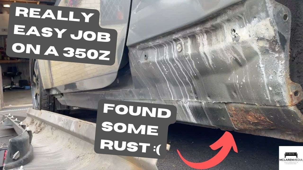 350z Side Skirt Removal! YouTube